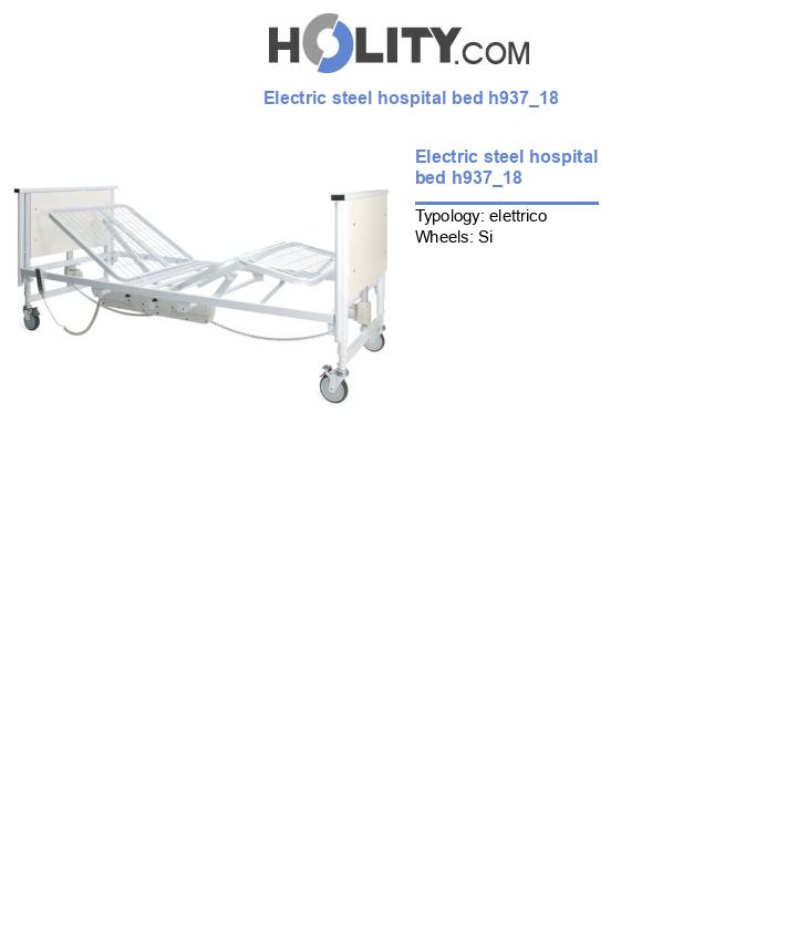 Electric steel hospital bed h937_18