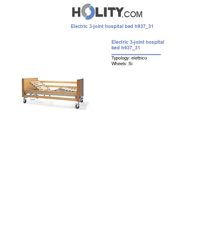 Electric 3-joint hospital bed h937_31