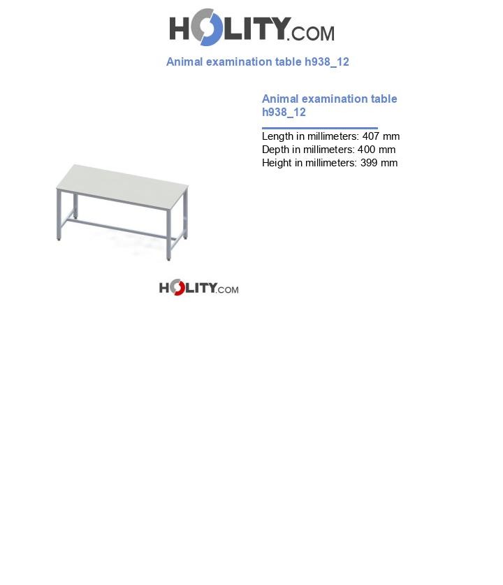Animal examination table h938_12