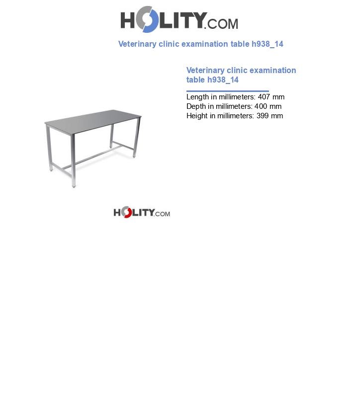 Veterinary clinic examination table h938_14
