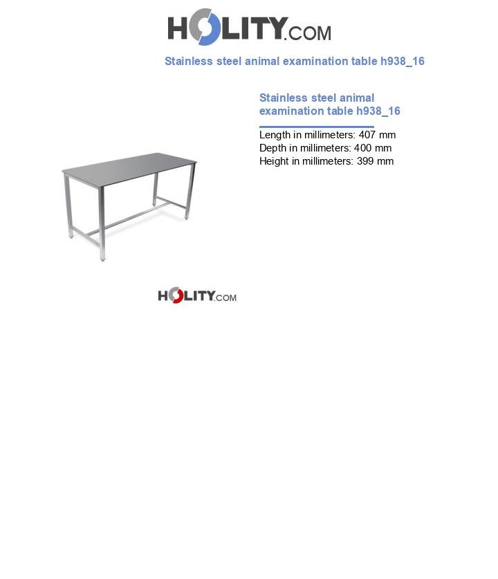 Stainless steel animal examination table h938_16