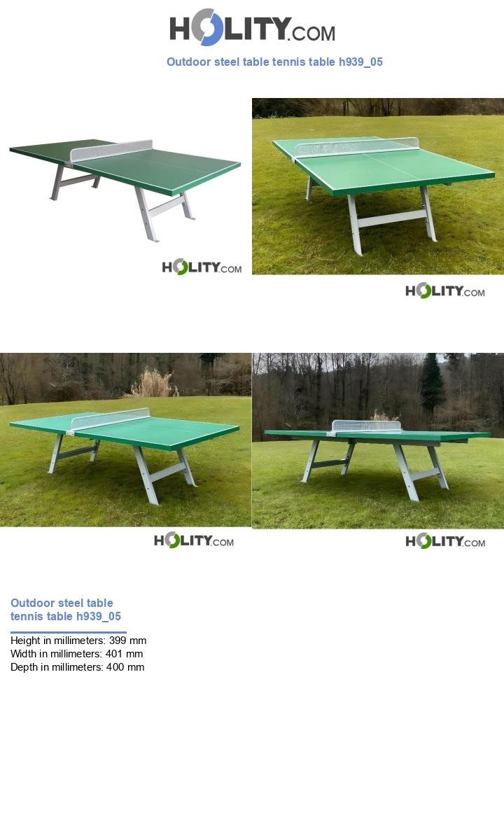 Outdoor steel table tennis table h939_05