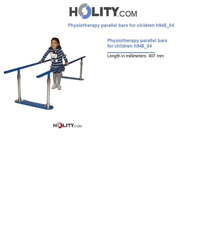 Physiotherapy parallel bars for children h948_04