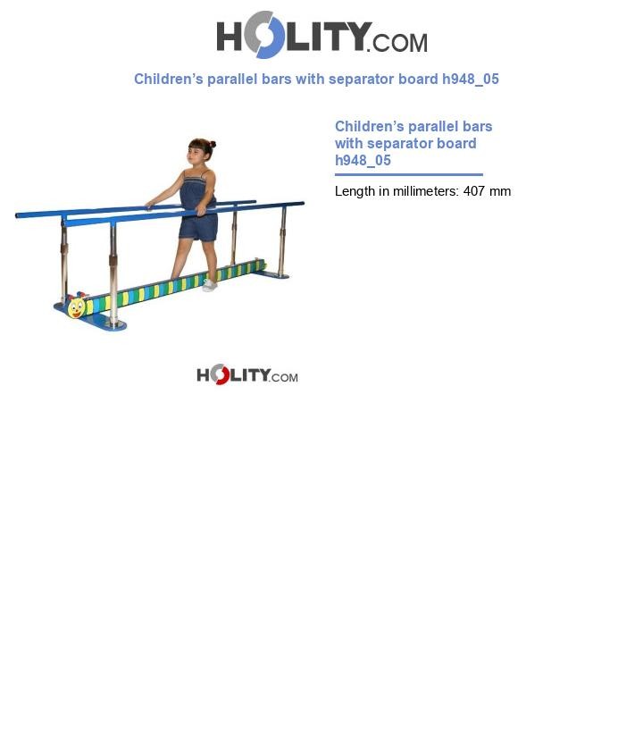 Children’s parallel bars with separator board h948_05
