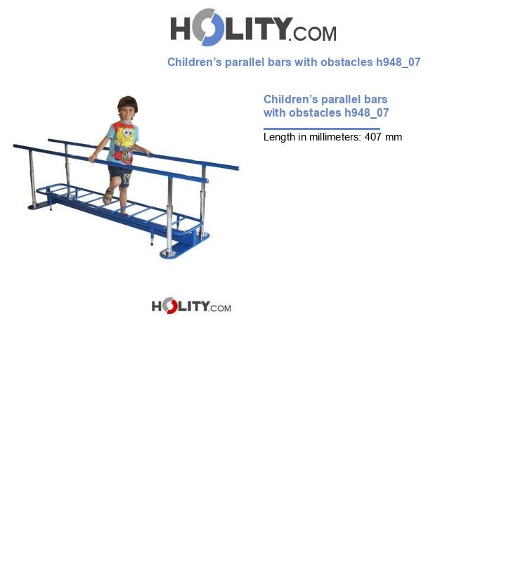 Children’s parallel bars with obstacles h948_07