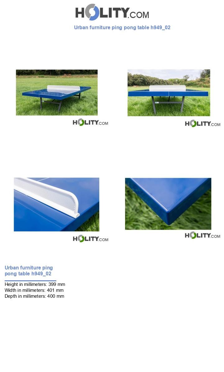 Urban furniture ping pong table h949_02