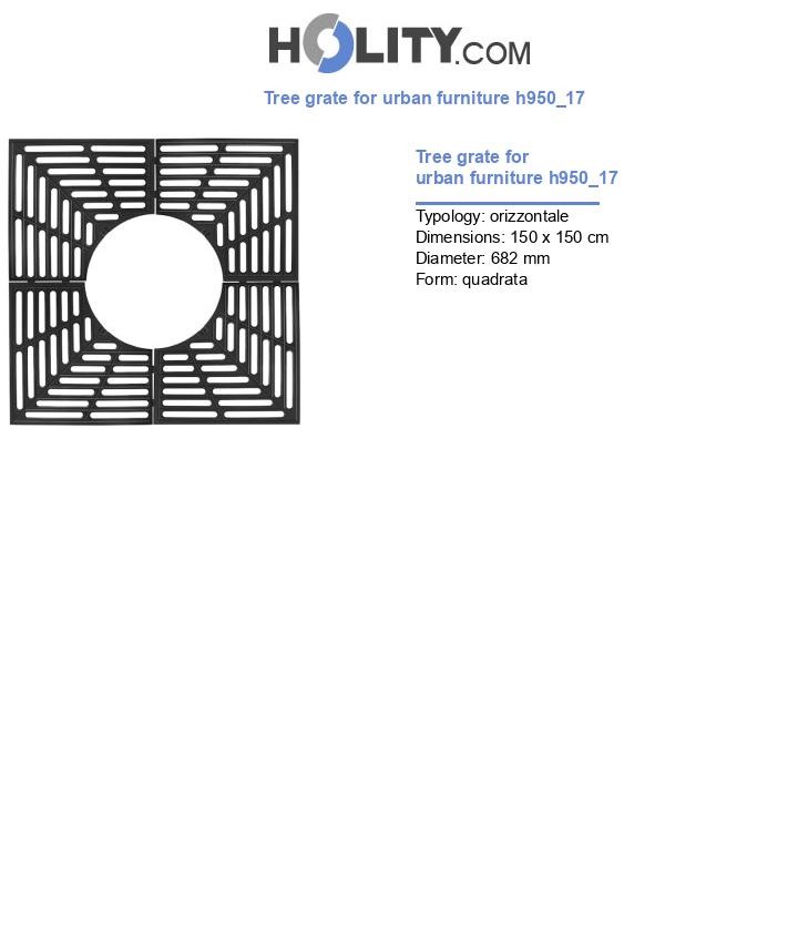 Tree grate for urban furniture h950_17