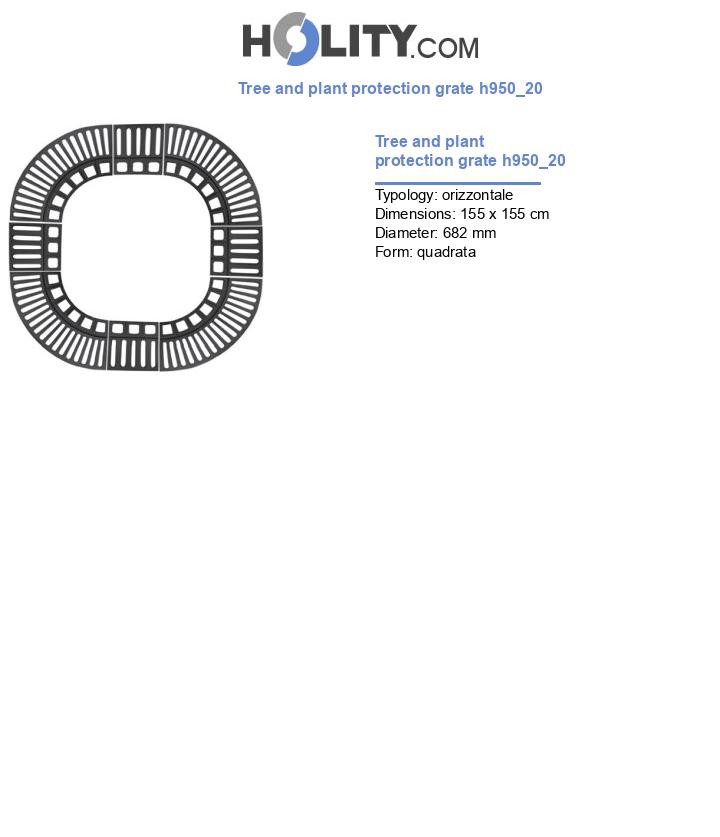 Tree and plant protection grate h950_20