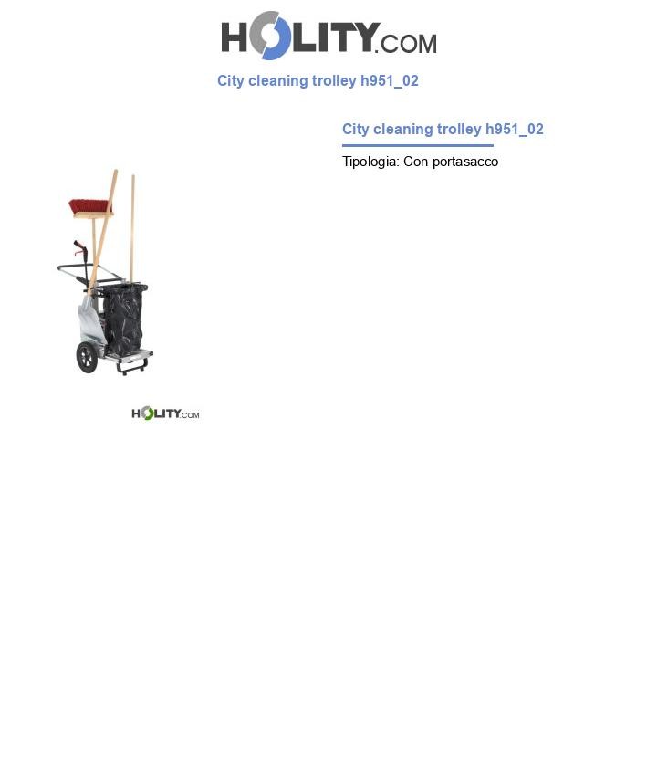 City cleaning trolley h951_02