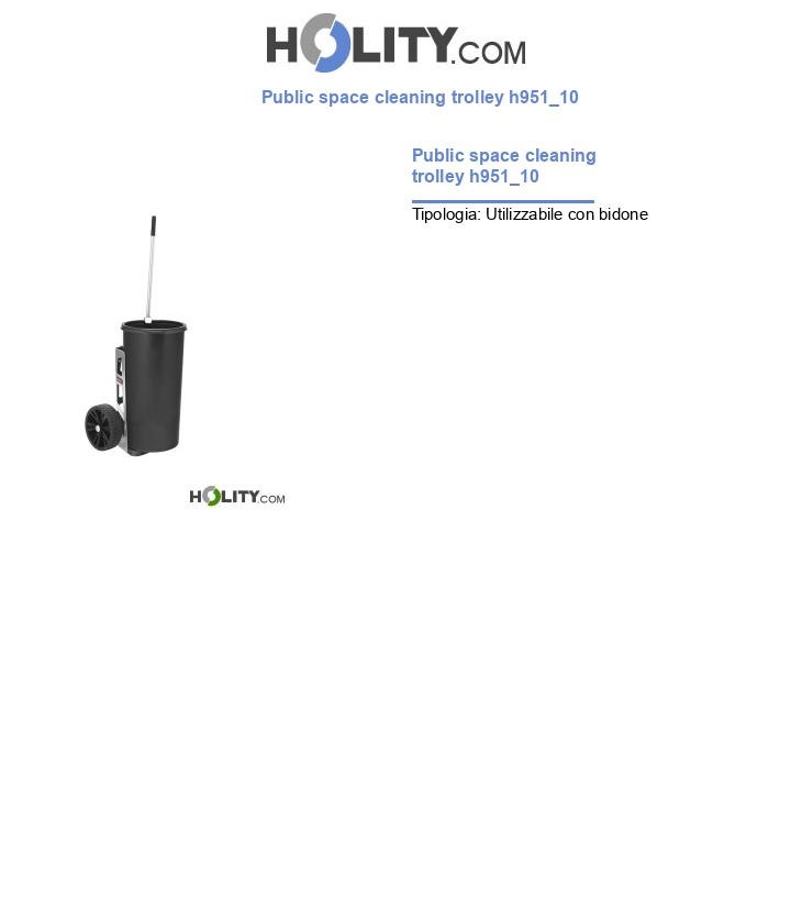 Public space cleaning trolley h951_10