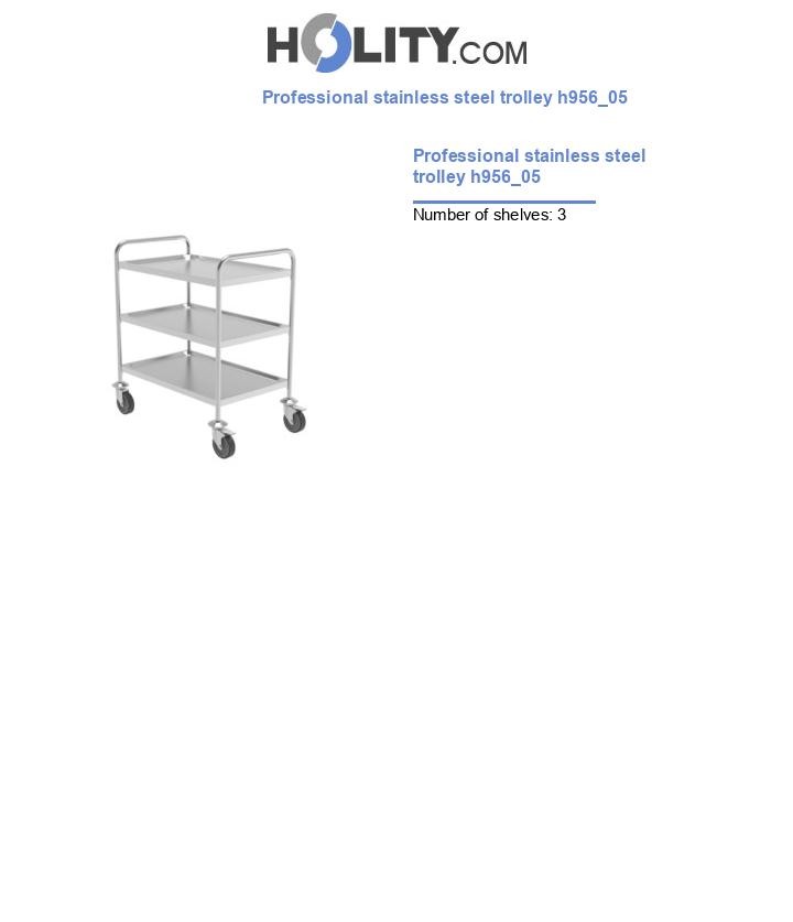 Professional stainless steel trolley h956_05