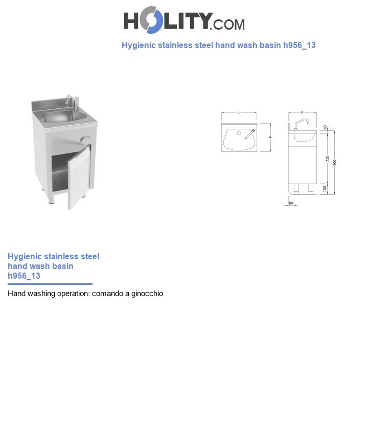 Hygienic stainless steel hand wash basin h956_13