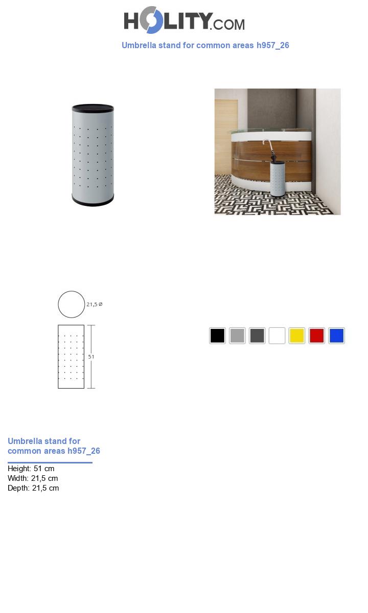 Umbrella stand for common areas h957_26