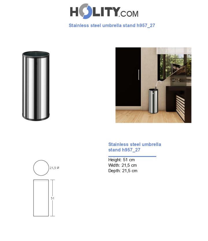 Stainless steel umbrella stand h957_27