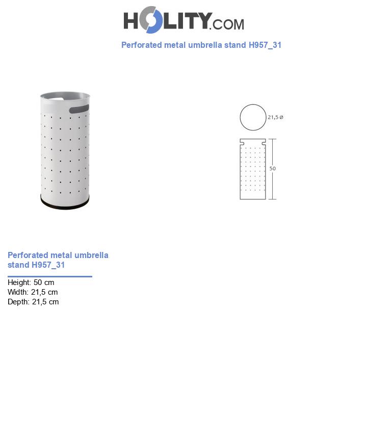 Perforated metal umbrella stand H957_31