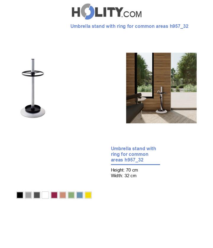Umbrella stand with ring for common areas h957_32