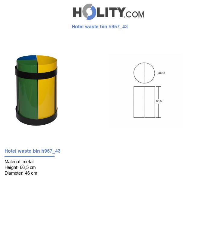 Hotel waste bin h957_43