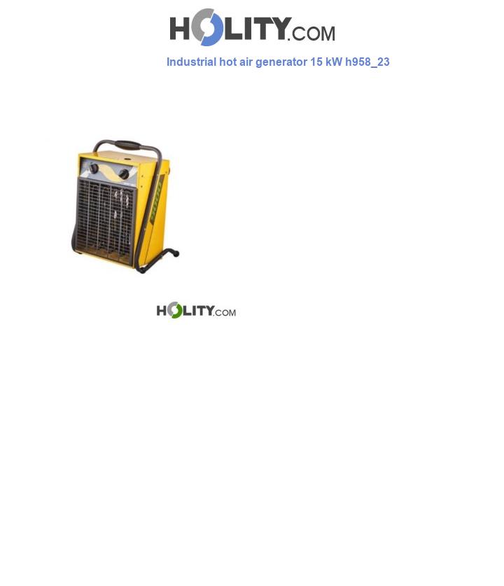 Industrial hot air generator 15 kW h958_23