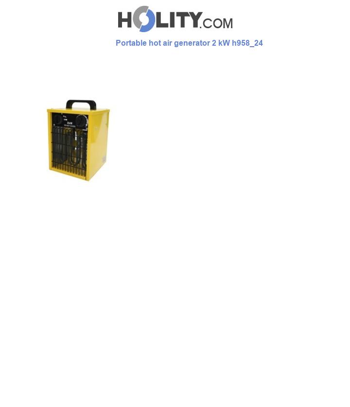 Portable hot air generator 2 kW h958_24