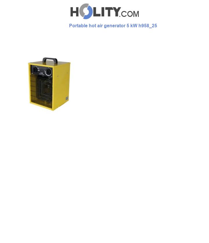 Portable hot air generator 5 kW h958_25