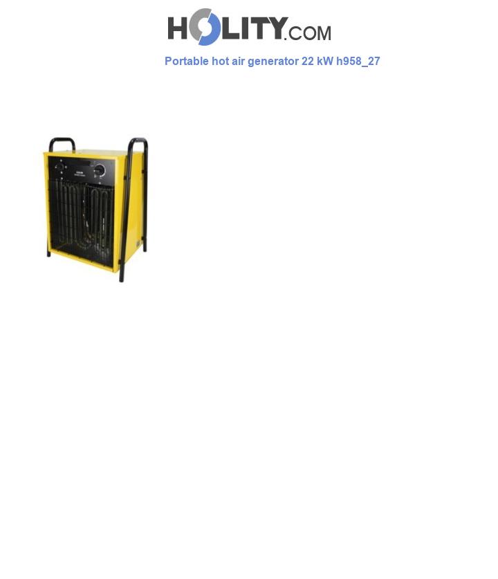 Portable hot air generator 22 kW h958_27