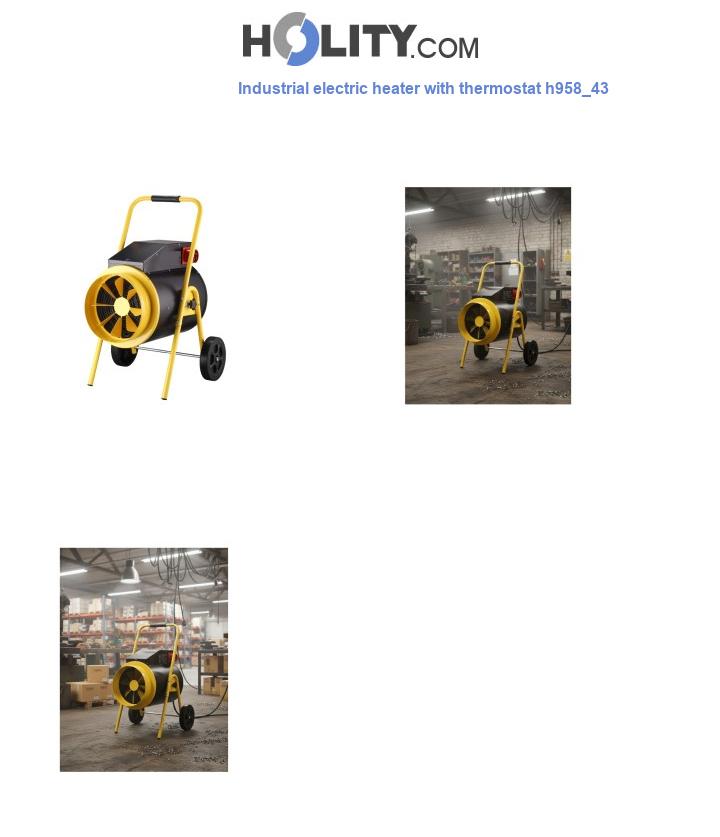 Industrial electric heater with thermostat h958_43