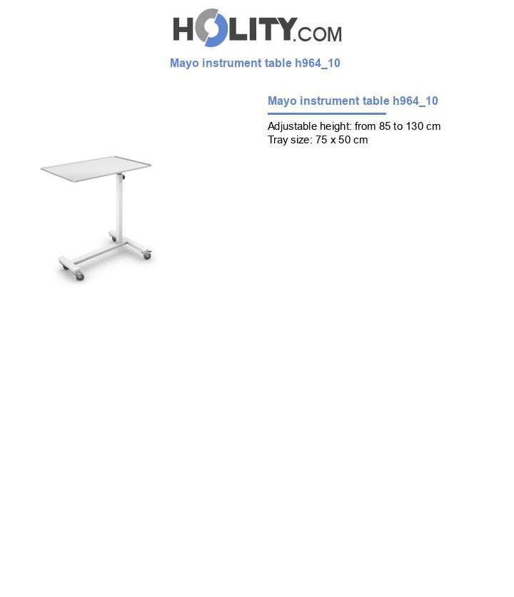 Mayo instrument table h964_10