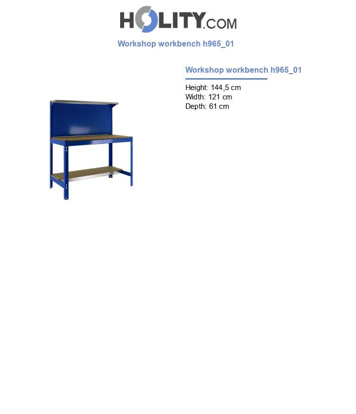 Workshop workbench h965_01