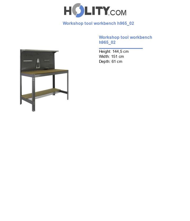 Workshop tool workbench h965_02