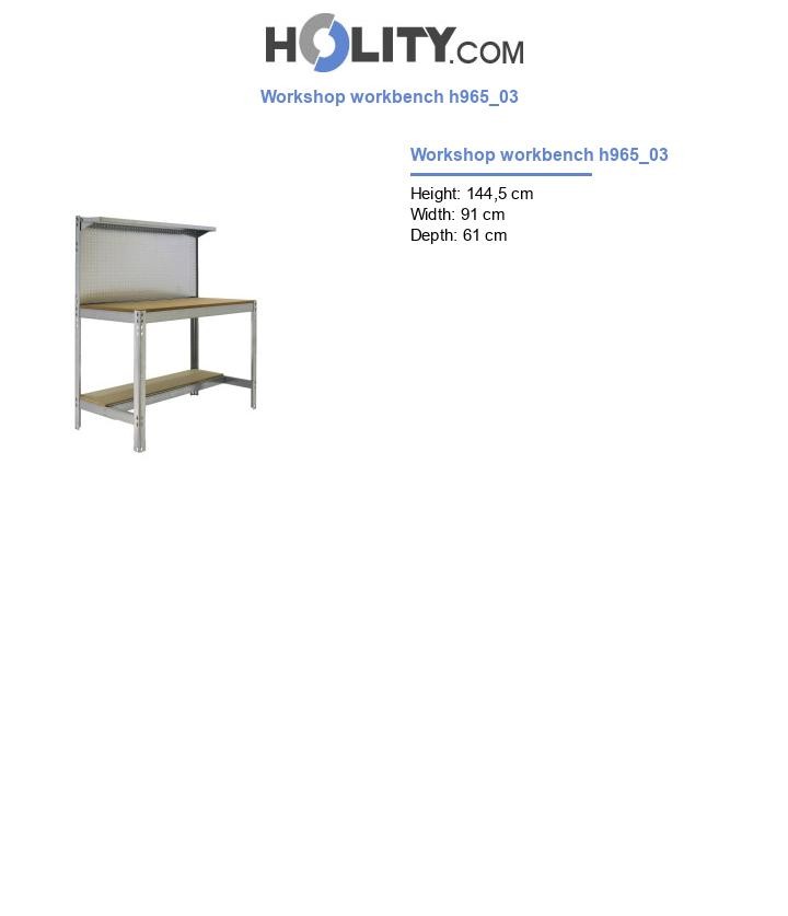 Workshop workbench h965_03