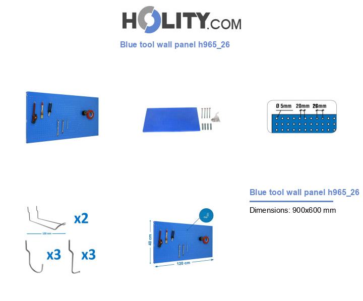 Blue tool wall panel h965_26