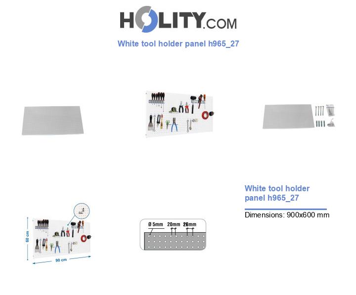 White tool holder panel h965_27