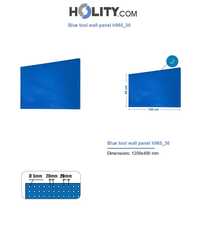 Blue tool wall panel h965_30