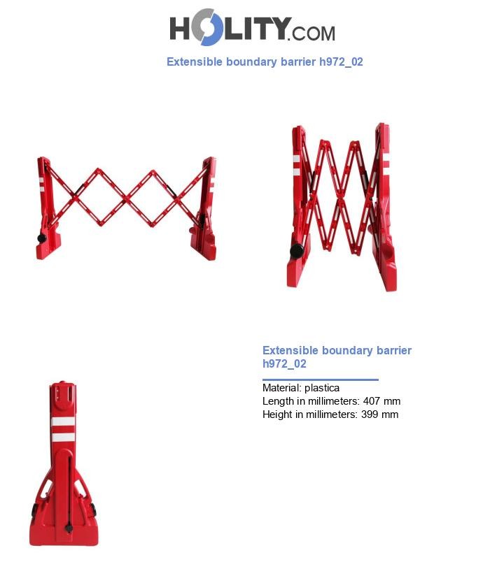 Extensible boundary barrier h972_02