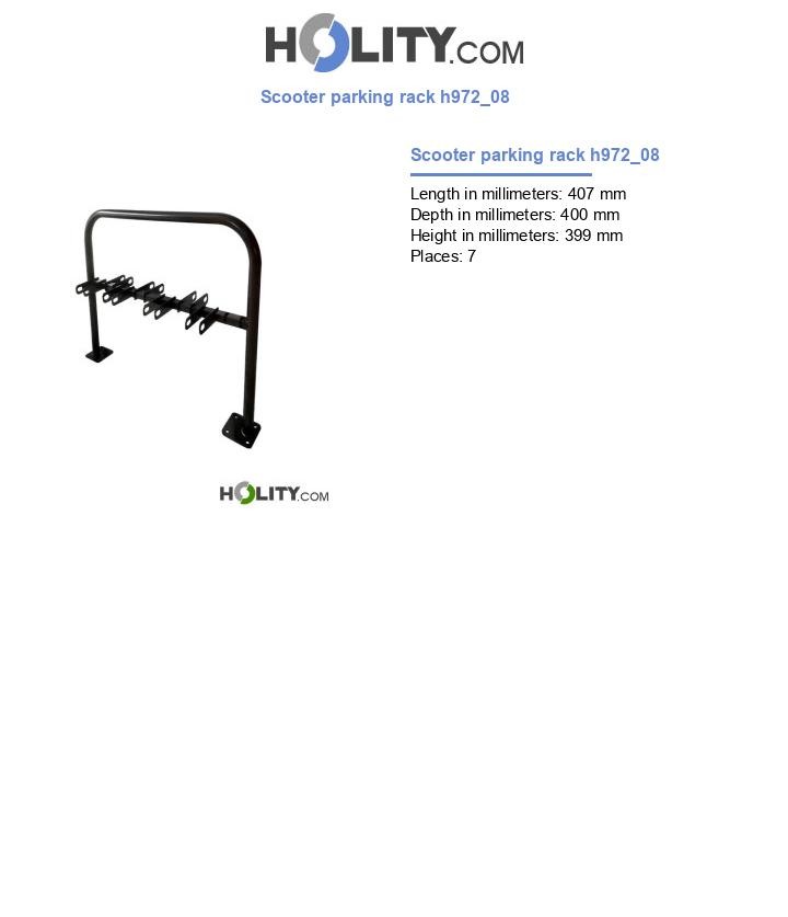 Scooter parking rack h972_08