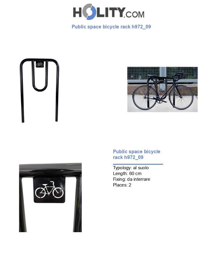 Public space bicycle rack h972_09