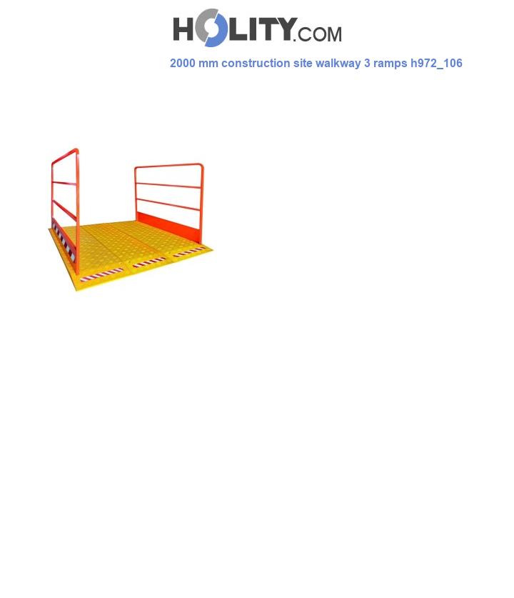 2000 mm construction site walkway 3 ramps h972_106