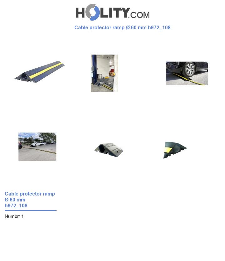 Cable protector ramp Ø 60 mm h972_108