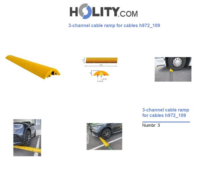 3-channel cable ramp for cables h972_109