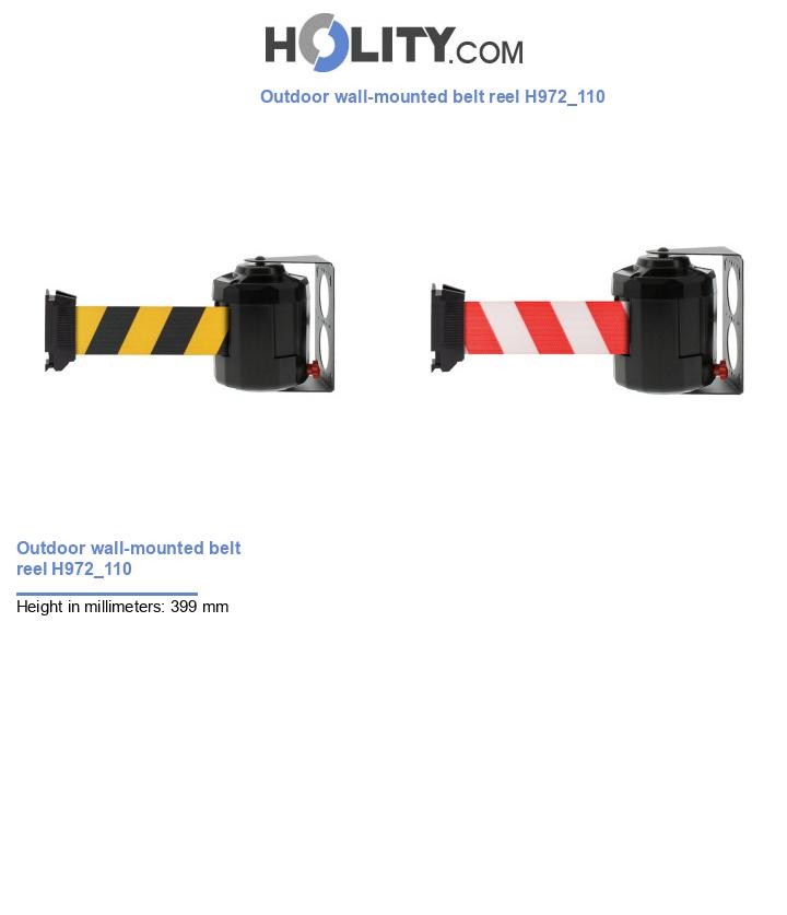 Outdoor wall-mounted belt reel H972_110