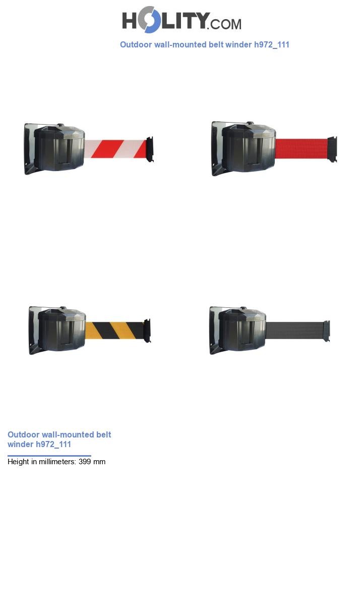 Outdoor wall-mounted belt winder h972_111