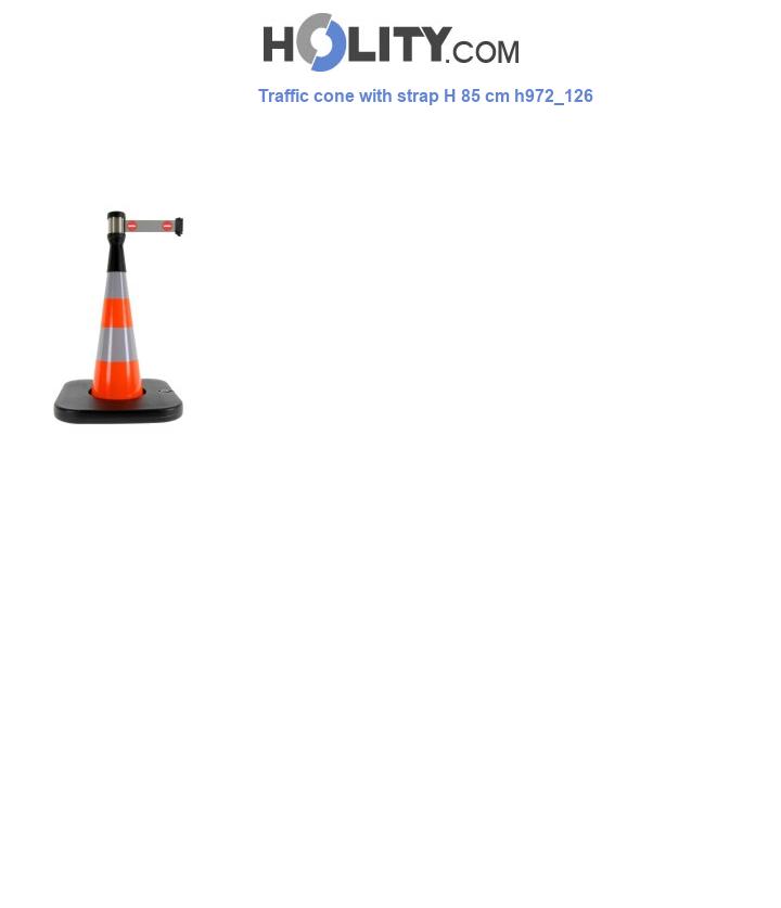 Traffic cone with strap H 85 cm h972_126