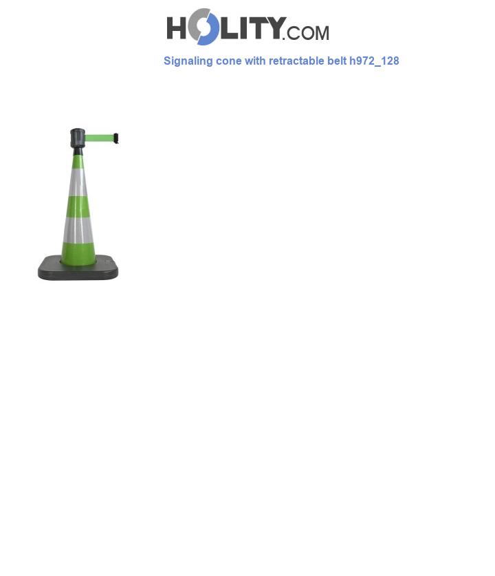 Signaling cone with retractable belt h972_128