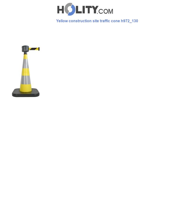 Yellow construction site traffic cone h972_130