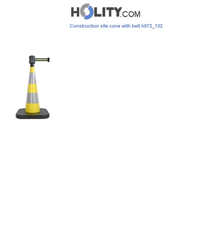 Construction site cone with belt h972_132