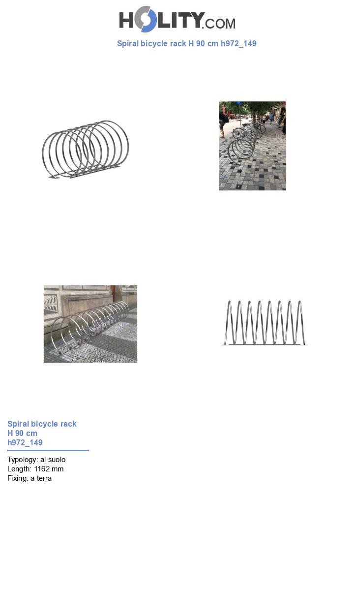 Spiral bicycle rack H 90 cm h972_149