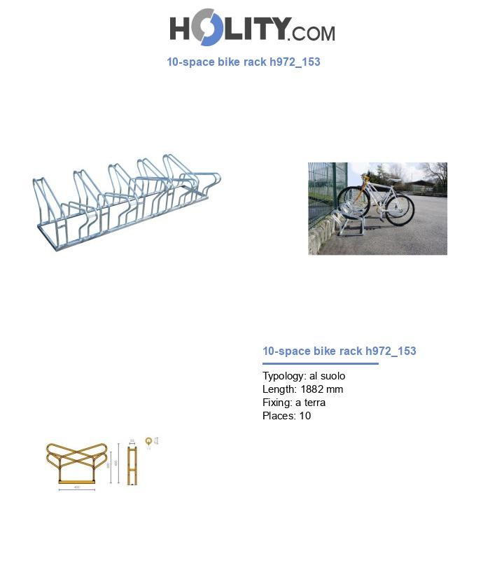 10-space bike rack h972_153