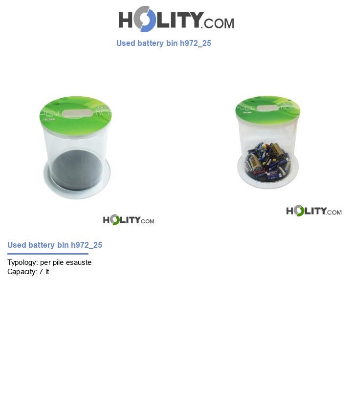 Used battery bin h972_25