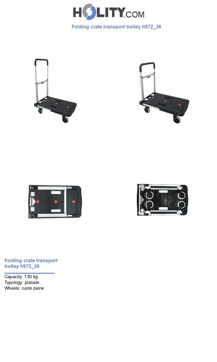 Folding crate transport trolley h972_36
