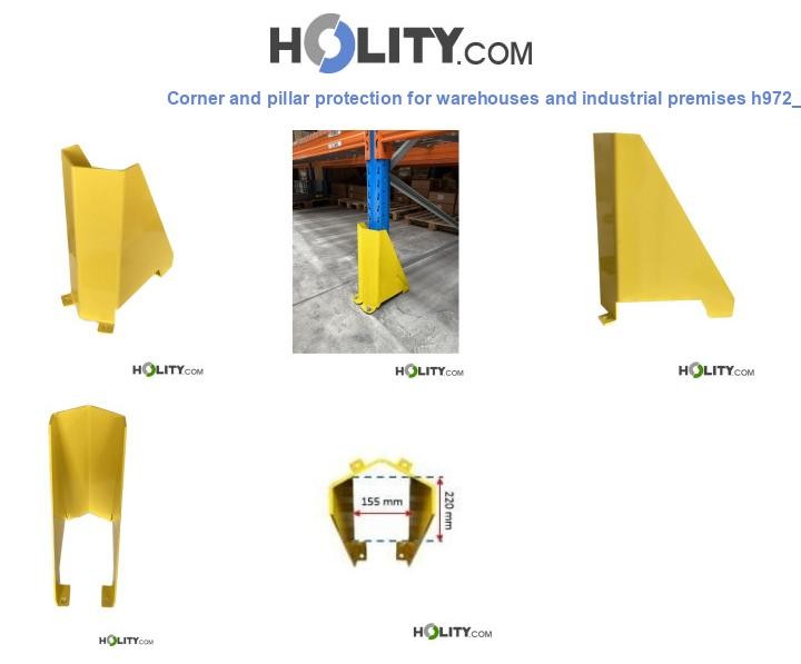 Corner and pillar protection for warehouses and industrial premises h972_57
